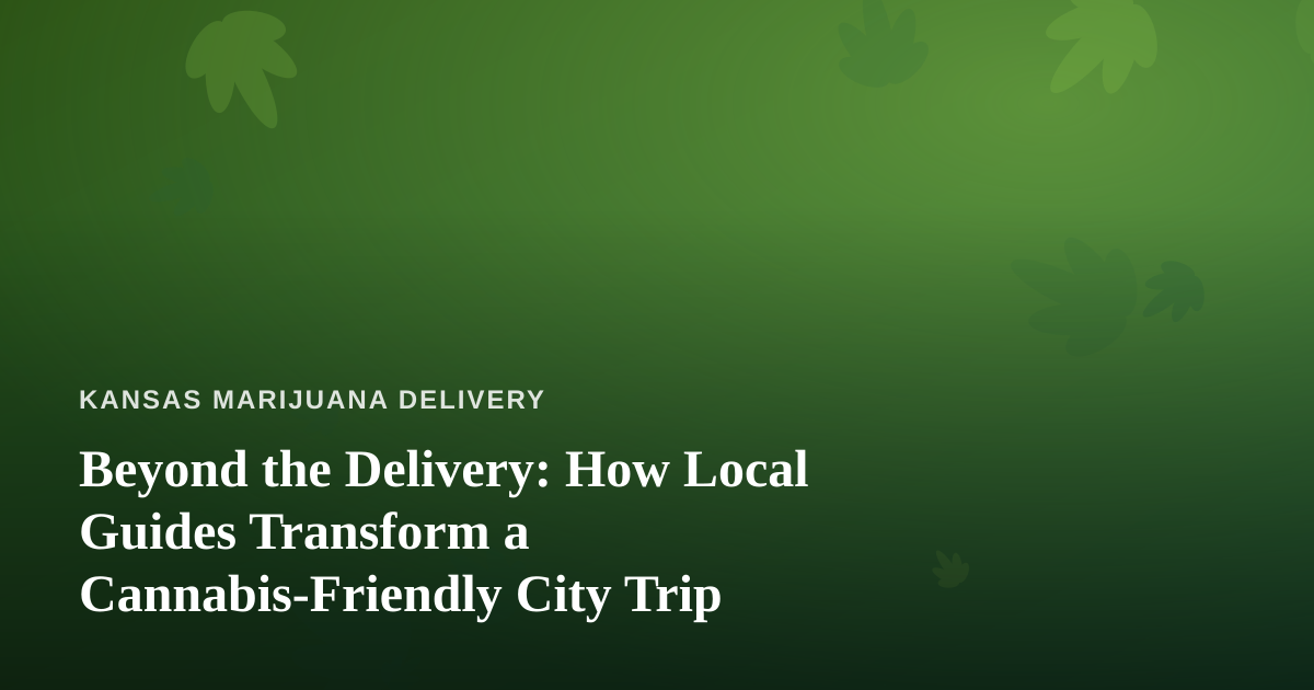 Beyond the Delivery: How Local Guides Transform a Cannabis-Friendly City Trip