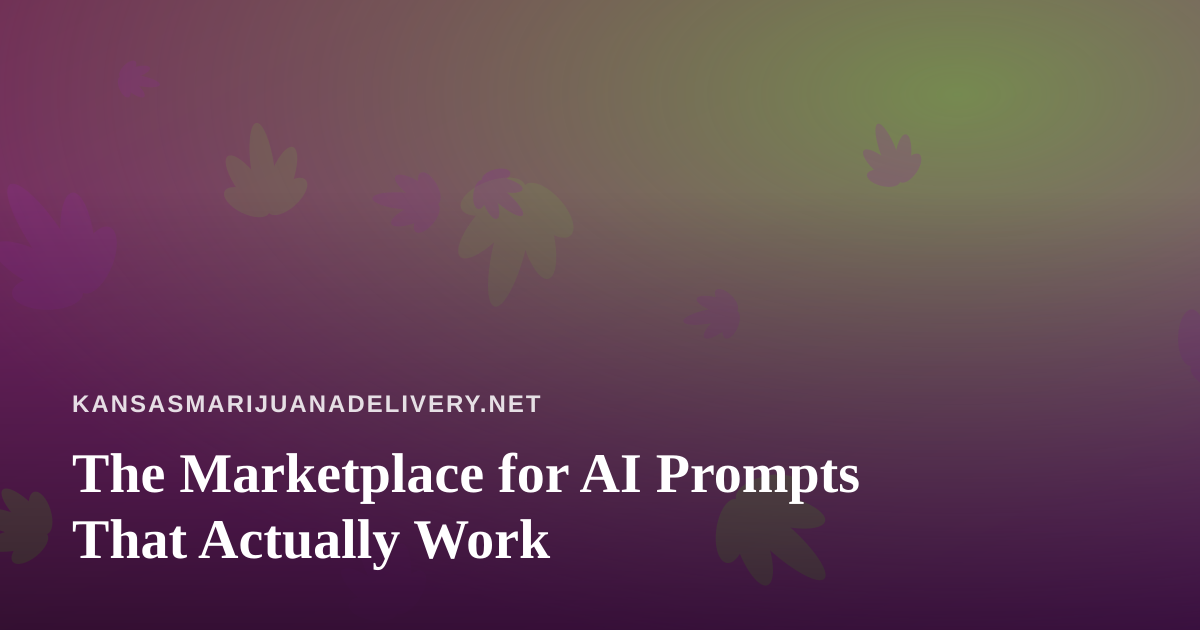 The Marketplace for AI Prompts That Actually Work